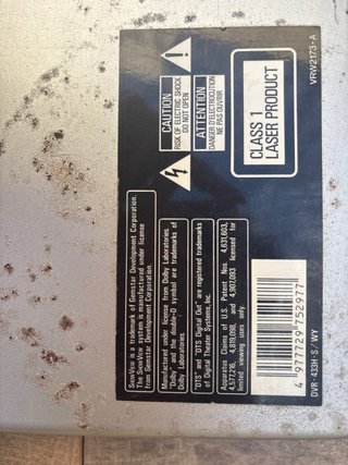 Grabador DVD Pioneer DVR-433H
