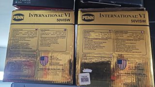 Carrete Penn International VI 50VISW con hilo