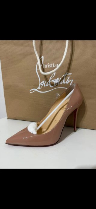Tacones Christian Louboutin Originales Beige