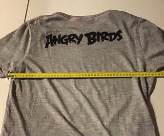 T-shirt Angry Birds Grigia Rossa