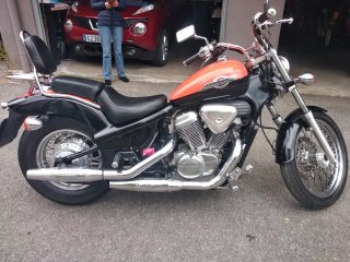Honda Shadow 600 Cruiser Negra/Naranja