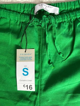 Pantalón ancho mujer verde