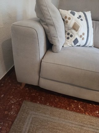 Sofá Eléctrico 3 Plazas Tela