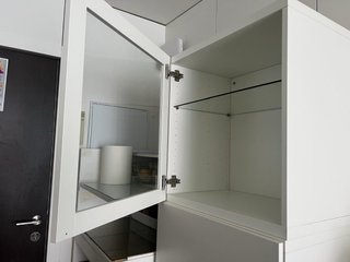 Vitrina Besta Ikea Blanca Cristal