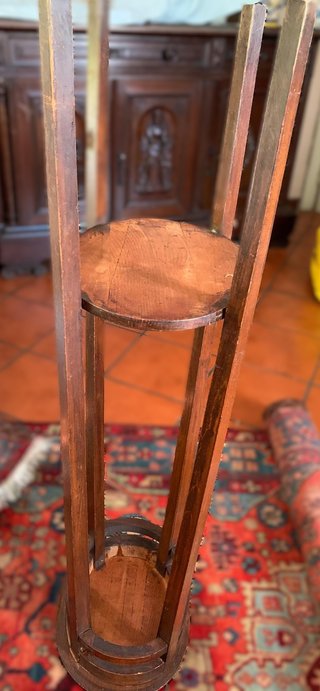 Alzatina portavaso in legno
