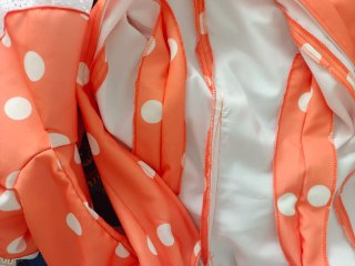 Traje de flamenca naranja.