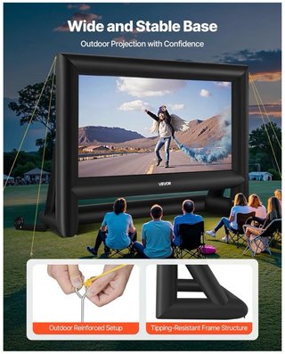 Schermo Cinema Gonfiabile Vevor 20ft