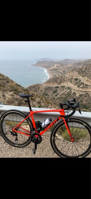 Bicicleta de carretera Giant Naranja