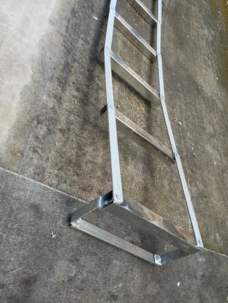 Escalera Plegable Acero Inoxidable varias medidas