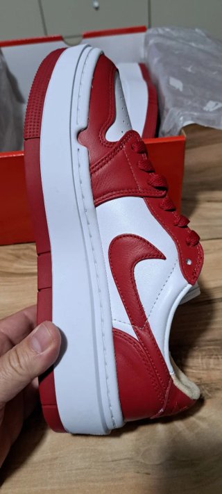 Scarpe Nike Air Jordan Donna Platform Rosse Bianch