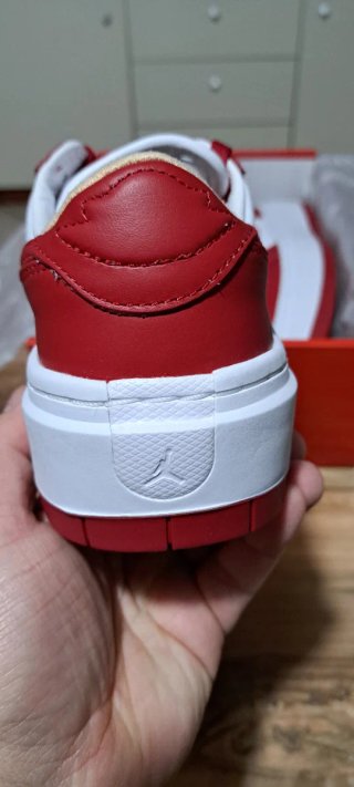 Scarpe Nike Air Jordan Donna Platform Rosse Bianch