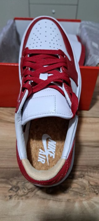Scarpe Nike Air Jordan Donna Platform Rosse Bianch