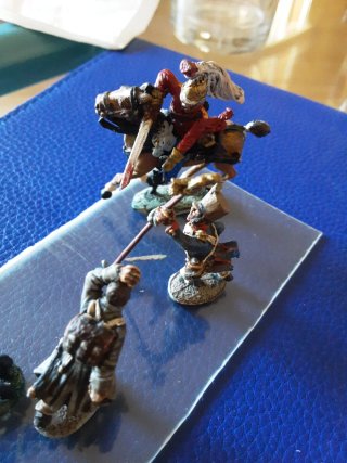 Conjunto figuras plomo militares