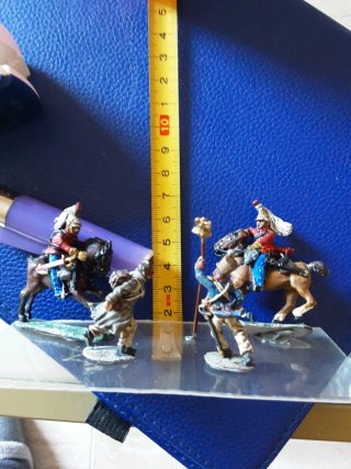 Conjunto figuras plomo militares