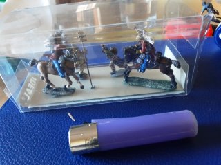 Conjunto figuras plomo militares
