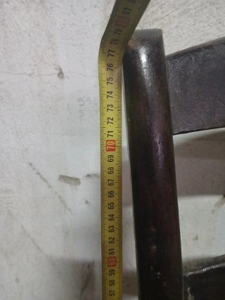 Silla antigua costurera madera y yute