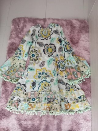 Vestido ibicenco estampado talla M