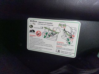 Silla de coche para bebé negra