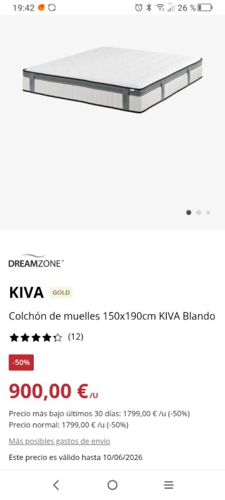 Colchón NUEVO SIN ESTRENAR 150x190