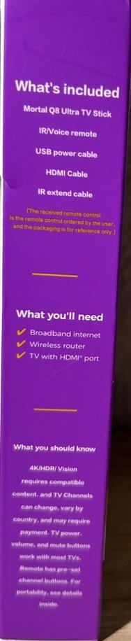 MORTAL Streaming Stick 4K HDR