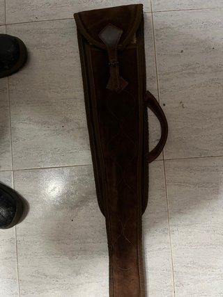 Funda de cuero para escopeta superpuesta