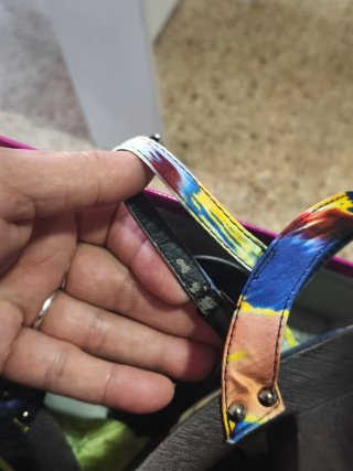 Sandalias de tacón mujer multicolor.