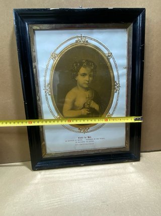 4 Vecchie Litografie Vergine e Bambino