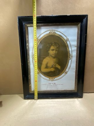 4 Vecchie Litografie Vergine e Bambino