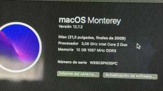 Ordenador Apple iMac de 21,5 pulgadas