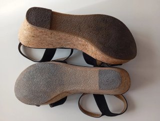 Sandalias Negras Cruzadas
