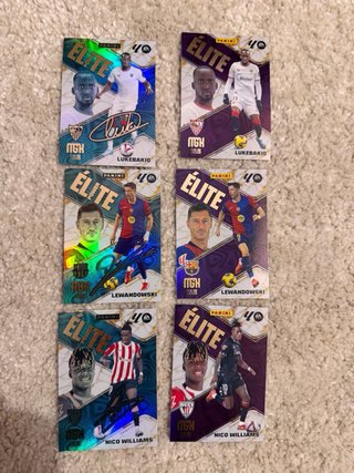 Lote 30 cromos fútbol Élite Panini