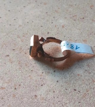 Anello sigillo afghano antico 18,5 mm