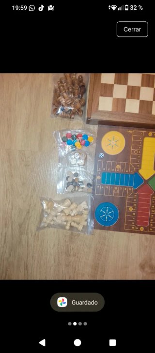 Scacchi e Parchis in Legno 2 in 1