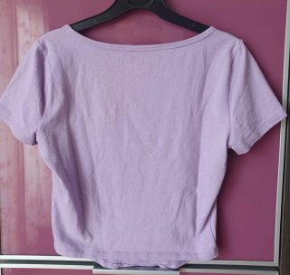 Top lila efecto corsé Hollister T. XS
