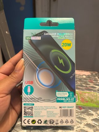 Cargador Inalámbrico New Science 20W
