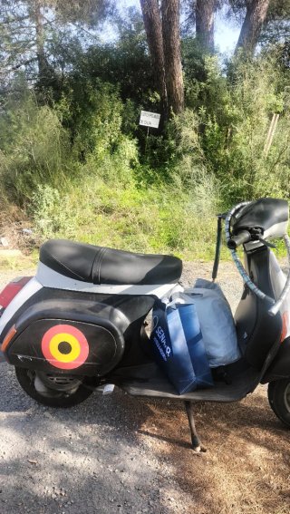 Vespa PK FL Elestart Negra/Blanca