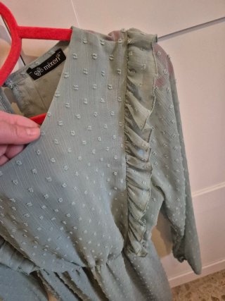 Vestito leggero Mixerì verde taglia unica