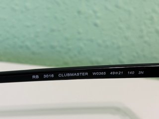 Gafas Ray-Ban Clubmaster, negro 49/21. COMO NUEVA