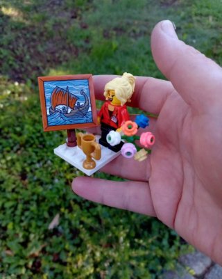 Lego Minifigure MOC Pittrice con premio