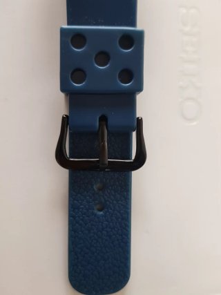 Correa tipo Seiko Caucho 22mm Azul