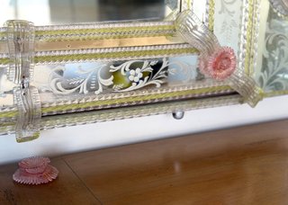 Espejo Murano Veneciano Cristal Grabado 190cm