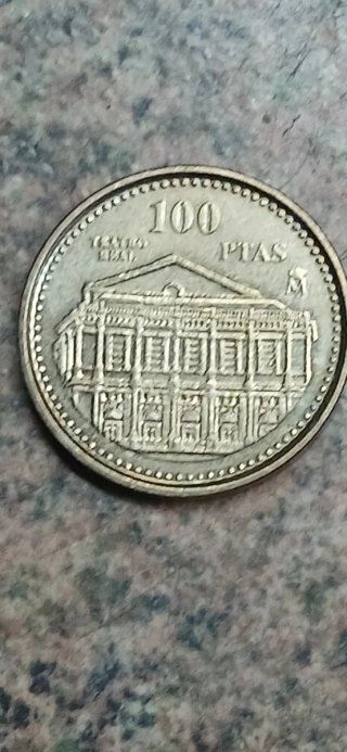 Moneda 100 pesetas Juan Carlos I Rey de España 199