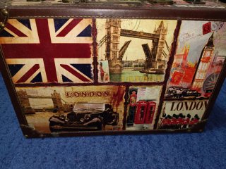 Maleta Vintage Londres  Madera