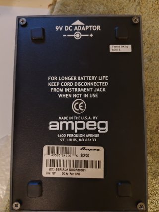 Ampeg Scrambler Guitar Fuzz Pedal