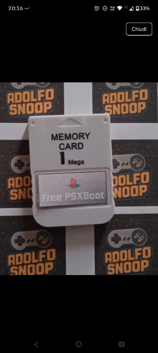 Memory Card PS1 1MB FreePSxBoot