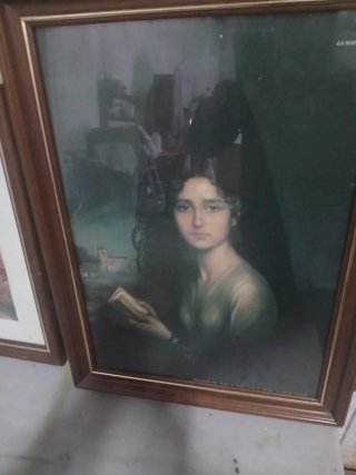 Quadri antichi in legno e cristallo
