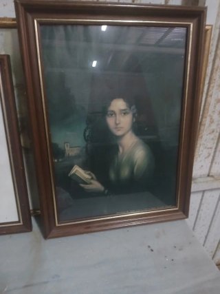 Quadri antichi in legno e cristallo