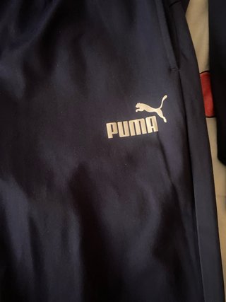 Conjunto deportivo Puma azul y blanco