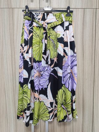 Falda larga estampada floral