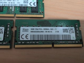 3x 16GB SK hynix DDR4 SODIMM